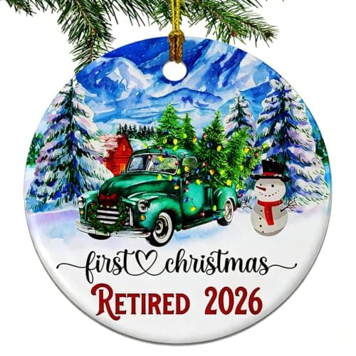 Retirement Gift for Woman, Retirement Ornament 2026, Retirement Gifts Men