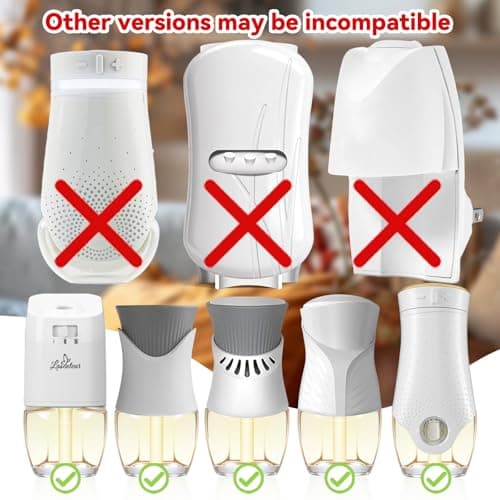 Plug-In Air Freshener Refills 12 Pack - Holiday Scents with Sweet Home, Frosted Donut, Mistletoe, Candy Canes - Wall Plug in Refills 7.92 Fl Oz - Compatible with Air Wick & Glade, Not for Glade Plus - Thumbnail 2