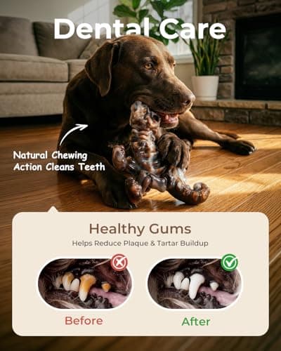ChienBox 2 Pack Indestructible Dog Chew Toys for Aggressive Chewers: Ultra-Dense Nylon, Bacon Flavor Chew Bones, Heavy Duty Tough Toys for Large Dogs 20-90 lbs, Long Lasting & Keep Them Busy (XL) - Thumbnail 5