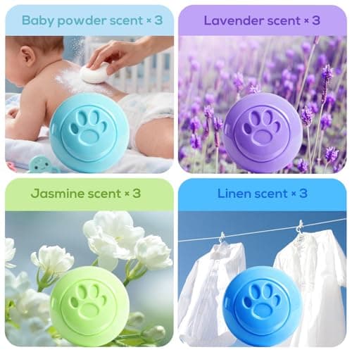 SCENTORINI Shoe Deodorizer Balls, 12 Pack Sneaker Deodorizer Balls, Odor Eliminator for Smell Shoes, Long Lasting Shoe Freshener for Gym Bags, Drawers and Small Spaces - Thumbnail 2