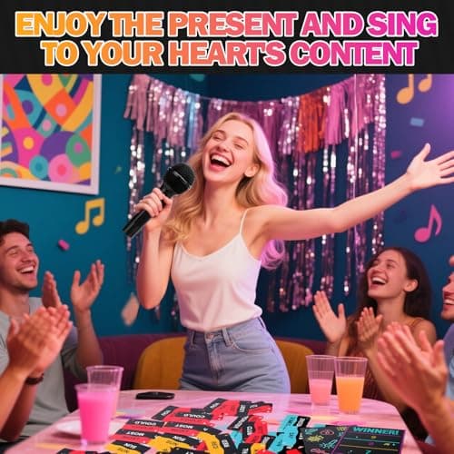 Mity rain Music Party Games - Fast-Paced Music Trivia Card Games for 2-10 Players | Fun Family Games & Adult Card Games with Lyrics ChallengePerfect for Game Night & Music Lovers! - Thumbnail 5