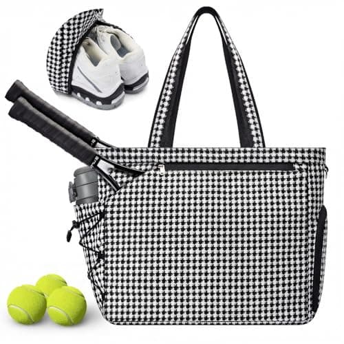 Lightweight Tennis Pickleball Bag for Women - Large Capacity Tennis Bag with Shoe Compartment, Holds 2-4 Rackets & 15.6" Laptop & Wet Pocket, Ideal for Casual Sports, Daily Commuting, and Short Trips - Image 1