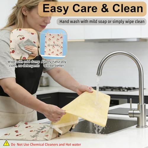 ChefLee Beeswax Bread Bags for Sourdough Homemade Bread (13x17in, 2 Pack) - Sourdough Bread Bags Reusable, Sourdough Bags with Beeswax Lining Keep Fresh Longer, Freezer Safe, Gifts for Baking Loaf - Thumbnail 6