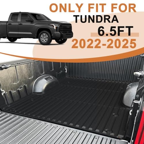 Heavy Duty TPE Truck Bed Mat for 2022-2025 Toyota Tundra, 6.5FT, All Weather Protection, TripleAliners - Thumbnail 2