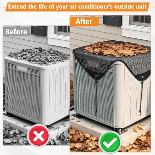 36'' X 36'' Central Air Conditioner Cover for Outside Units,Top Universal AC Unit Mesh Cover Outdoor,Breathable AC Condenser Covers for All Seasons - Thumbnail 5