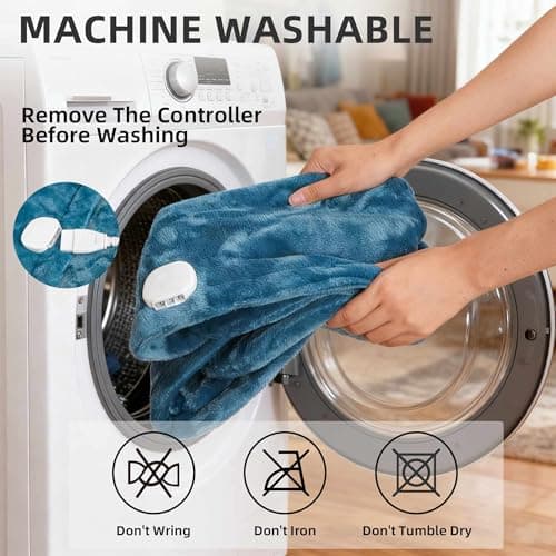 RAINOVA Heating Pad for Back,Neck and Shoulders, Electric Pad with 6 Heat Settings, Birthday Christmas Gifts for Women Men Mom Dad Elderly, Overheating Protection & ETL/UL Certified, Machine Washable - Thumbnail 6