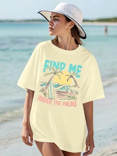 Forever Chasing Sunsets Shirt Oversized Beach Shirt Baggy Hawaiian Tops Summer Vacation Clothe - Thumbnail 4