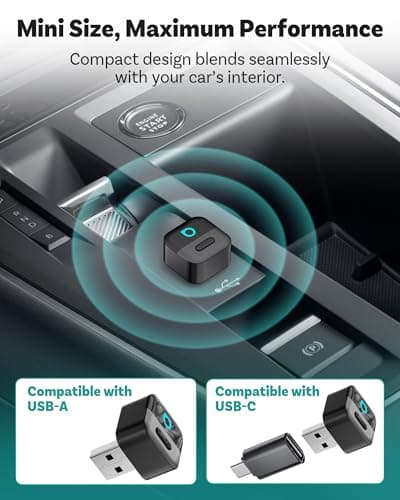 OTTOCAST Mini Pico Wireless CarPlay Adapter, No More Cables, Dual Phone Memory, One-Button Switch, Wi-Fi 6 & Bluetooth 5.4 - Thumbnail 5