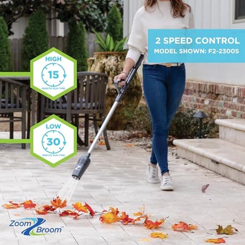ZoomBroom Lightweight Air Broom with Ergonomic Handle – Powerful, Controlled Airflow for Easy Debris Removal at Home, Patios, Pickleball Courts, RVs, and All Outdoor and Indoor Activities - Thumbnail 4