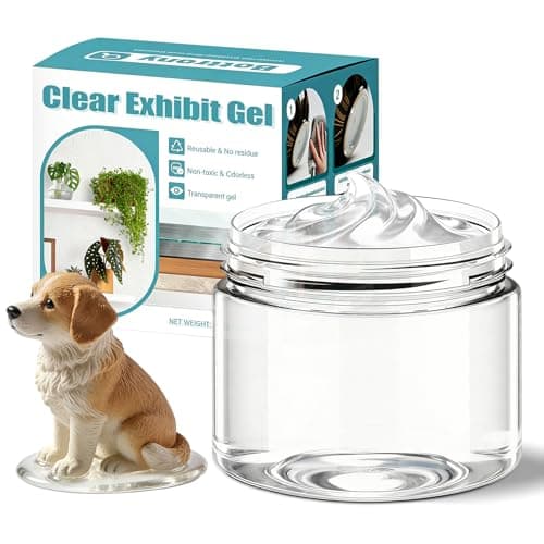 6.07 oz Clear Exhibit Gel for Museum -Removable & Reusable Earthquake Putty for Museum with Strong Hold, Antiques, Ceramic, Collectibles & Action Figures, Exhibit Wax to Protect Your Treasures - Image 1