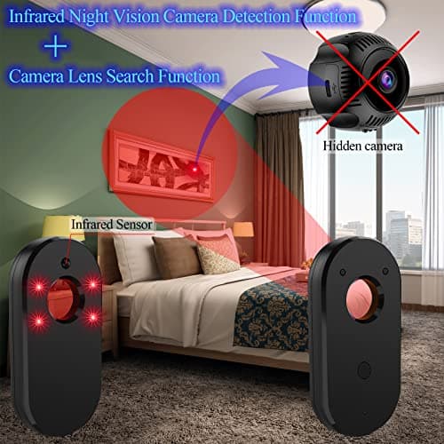 KEULGOUL Hidden Camera Detector, RF Signal Detector, Camera Finder and Magnetic Field Detector, Portable Bug Detector Privacy Scanner for Hotel Room, Home, Office, Travel and Car - Thumbnail 6