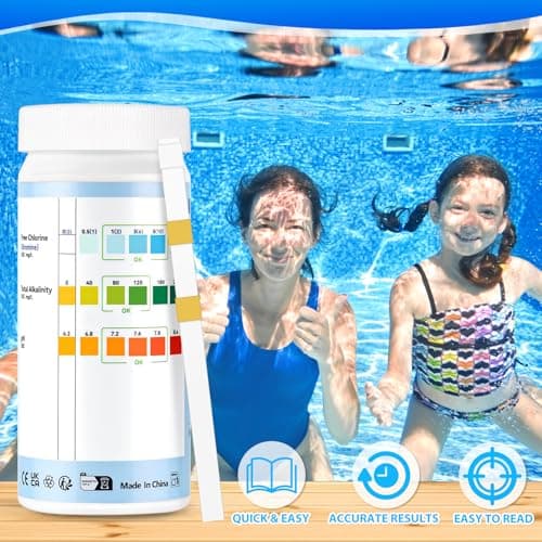 Accevo Hot Tub Test Strips，3-in-1 Pool Water Testing Kit for Chlorine/Bromine, pH, Total Alkalinity - Easy and Accurate Test Strips for Swimming Pools & Spas - 150 Strips - Thumbnail 3