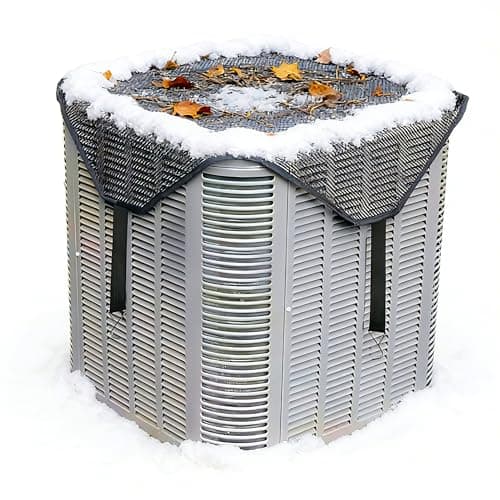 Air Conditioner Covers for Outside Units,36" x 36" Central AC Cover , Resin Woven Mesh,Top Universal Mesh Cover Defender for All Seasons,Efficient Ventilation (Universal Fit Black) - Image 1