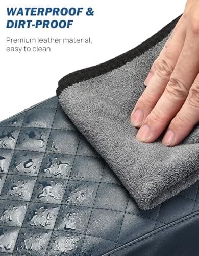 JOYTUTUS Center Console Cover Compatible with Ford Maverick 2022-2025 2026 Leather Armrest Cover Center Console Cushion Maverick Accessories, Dark Blue - Thumbnail 5