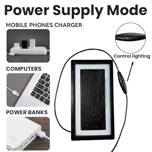 BIU-BOOM LED Display Base for PKMN ETB Acrylic Case, RGB Wooden Light Base for Elite Trainer Box & Booster Box Display, Etb Acrylic Case LED Stand for Trading Card Collectibles (Case Not Included) - Thumbnail 6