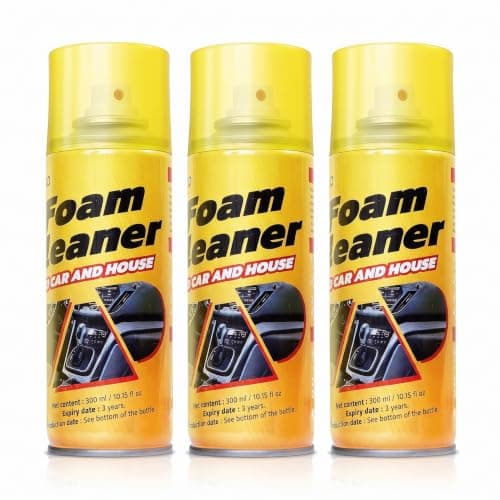 Gihen Multi-Purpose Foam Cleaner Spray for Auto Interior & Household Surfaces, All-Round Dirt Remover for Car Seats Dashboard Couch Fabric, 300ml - Image 1