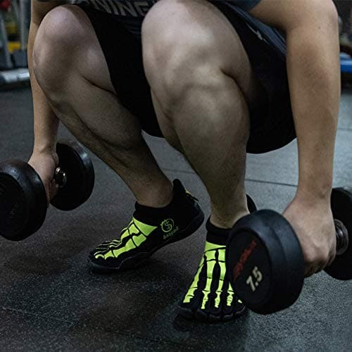 Aaspad Men's Fitness & Cross-Training Toe Sneakers, 9.5 Multi - Thumbnail 2