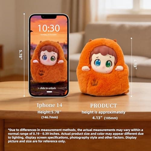 POP JOY Plush Blindbox Fairy Garden Kawaii Mystery Toy Kawaii Face Soft Vinyl Plush with Hanging Loop Cute Collectible Mini Stuffed Toy Birthday Holidays Festival Gift,3+ Single Box - Thumbnail 3