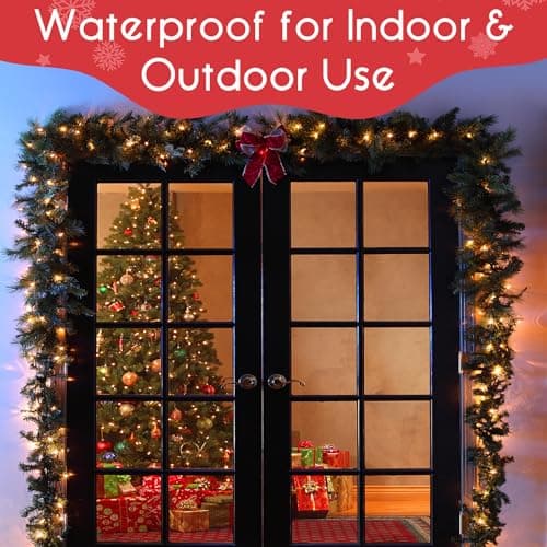 ANGSKALSA Battery Operated Christmas Lights - 50 LED Mini Lights with Auto Timer, 8 Modes, Warm White - Thumbnail 6