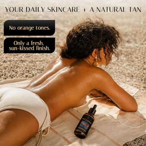 PURELOCKS Self Tanning Drops for Face and Body, Customizable Bronzing Drops to Add to Moisturizer or Lotion, Hydrating Sunless Fake Tan with Hyaluronic Acid and Aloe. 1.10 Fl Oz - Thumbnail 3