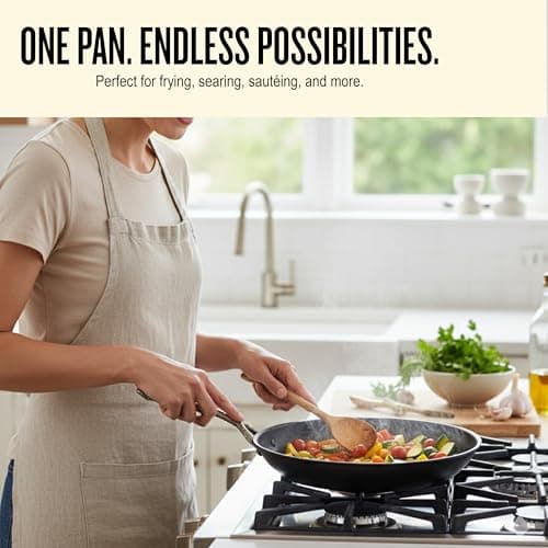 Alva Artist 9.5 Inch Carbon Steel Frying Pan, Pre-Seasoned Hand-Forged Skillet, Naturally Nonstick, No PTFE, PFOA or PFAS, Induction and Oven Safe Chef Pan for Steak, Eggs, Searing and Sautéing - Thumbnail 4