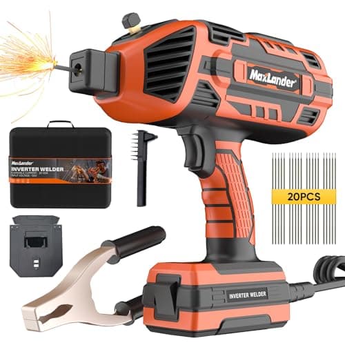 MAXLANDER Welding Machine Portable, 110V 120A Handheld ARC Welder with IGBT Inverter 5 Variable Current Adjustment, 20PCS Rods, Fits for 3/64"-1/8" Wire Rods - Image 1