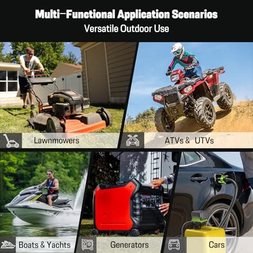 Fuel Transfer Pump with Auto Stop Sensor(3.2 GPM) Compatible with DeWalt DCB20 & Milwaukee M18 Batteries(Not Included), Portable Fuel Pump, 41" Hose Gas Can Pump for Diesel, Gasoline, 3 Tank Adapters - Thumbnail 4