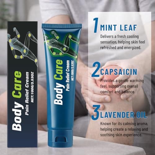 2 Pack Neuropathy Relief Cream,Capsaicin Nerve Relief Cream with Mint & Lavender Oil, Cooling & Soothing Formula for Skin Discomfort, Lightweight & Non-Greasy - Thumbnail 3
