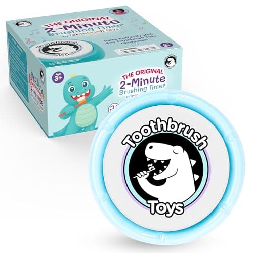 Toothbrush Timer for Kids – 2 Minute Toothbrush Timer Helps Kids and Toddlers Brush Teeth with Lights & Music, Adjustable Volume Control, Toothbrush Toys - Image 1