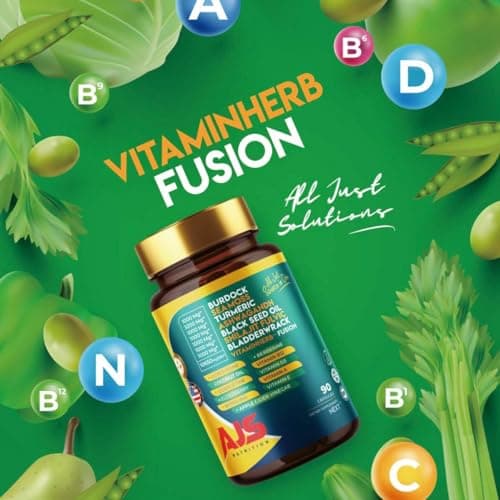 AJS Sea Moss Capsules 3200mg, Himalayan Shilajit 1000mg with Black Seed Oil, Ashwagandha, Turmeric, Bladderwrack, Burdock, Vitamins, Berberine, Lion’s Mane Mushroom, Elderberry- 90 Caps - Thumbnail 4