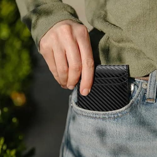 SENDEFN Wallet for Men RFID Blocking Bifold Leather Credit Card Holder - Thumbnail 6