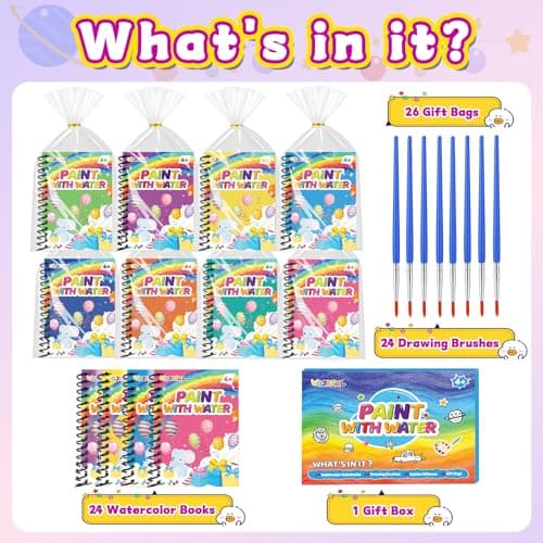 Party Favors for Kids Ages 4-8-12: 24 Pack Coloring Books Brithday Goodie Bags Stuffers for Kids Students Return Gifts Classroom Prizes Art Crafts for Girl Boy - Thumbnail 6