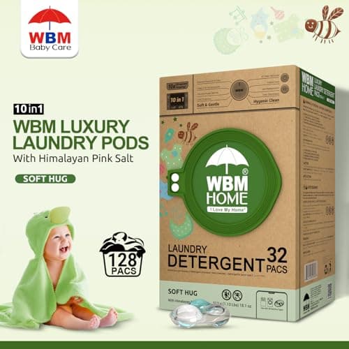 WBM Baby Care Laundry Detergent Pods, 32 Count | Laundry Pods Specially Designed For Clothes | Soft Hug Fragrance With 10x Ultra Power Cleaning - Thumbnail 5