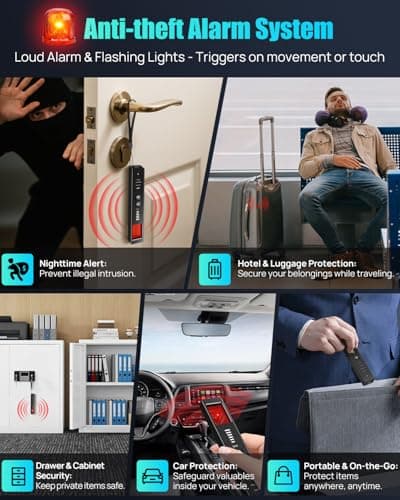 COTINSE Hidden Camera Detectors for Travel, Spy Camera Finder, Portable Hidden Bug and Camera Detector, GPS Tracker Detector with 6 Levels Sensitivity for Hotel, Car, Office, Airbnb - Thumbnail 6