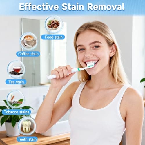 Teeth Whitening Powder,Removes Stains with No Sensitivity,Enamel-Safe Toothpaste Whitening Powder for Coffee,Tea,Food,and Tobacco Stains (0.5 Ounce (Pack of 1)) - Thumbnail 5