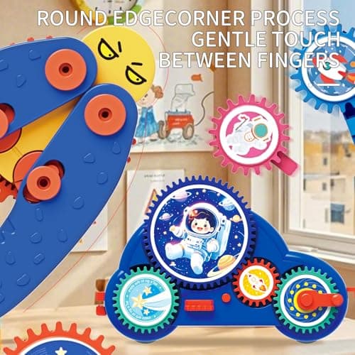 STEM Learning Gears Toys for Boys Girls Age 3+ Years old, Toddler Engineers Building Toy Set for 3-5, 30Pcs Educational Construction Toy Set for Kids, Birthday Gift for Kid Toys, Kindergarten Science - Thumbnail 2