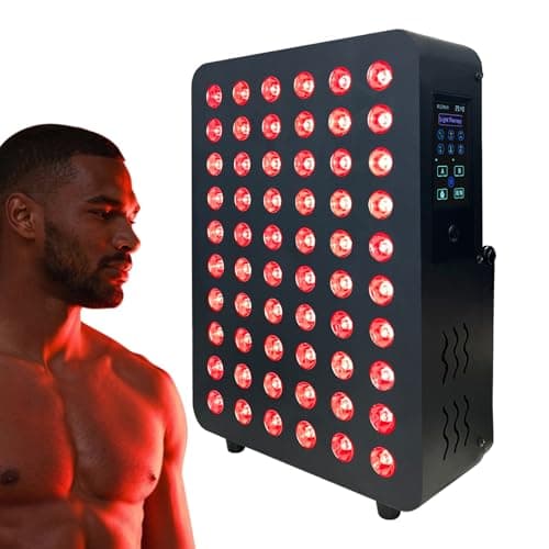 SUBRUN Red Light Therapy Panel, Dual Chip LED 660nm 850nm Near Infrared Light for Body & Face, High Power Red Light Therapy Device for Muscle Recovery, Joint Pain Relief, Skin Rejuvenation at Home
