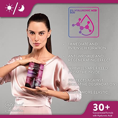 GEROVITAL EVOLUTION Hyaluronic Acid Serum for Face - Moisturizer, Regenerating, Hydrating, Anti-Wrinkle, Anti-Aging with SOD for Fine Lines and Increased Skin Elasticity, 10 Vials x 2ml - Thumbnail 3