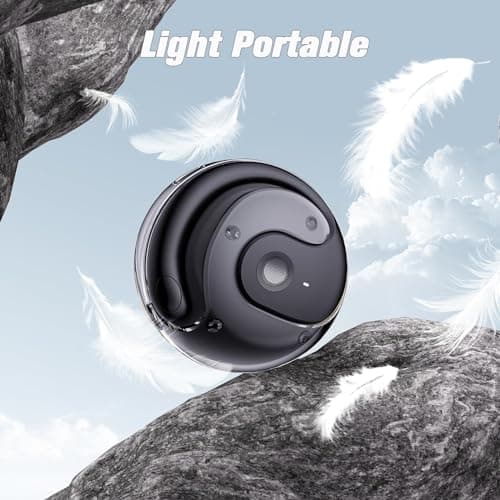 Xmenha Over The Ear Earbuds Open Ear Buds Headphones Over Ear Air Bone Conduction Earbuds Earphones Bone Conducting Air Bone Conduction Headphones Bluetooth Over-Ear Black - Thumbnail 5