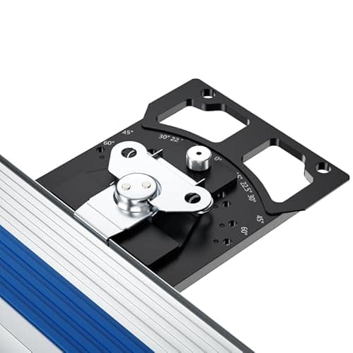 Adjustable Track Saw Square, Compatible with Festool and Makita Track Saw Track Square For Precision Bevel Cutting, 90° Right Angle Guide Square Guide Rail, Protractor - Image 1