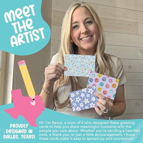 Hadley Designs Assorted Cards With Envelopes All Occasion - 54 Bulk Greeting Cards For All Occasions, Mixed Greeting Card Assortment, Birthday, Thank You, Congrats, Sympathy, Holiday Variety Card Pack - Thumbnail 2