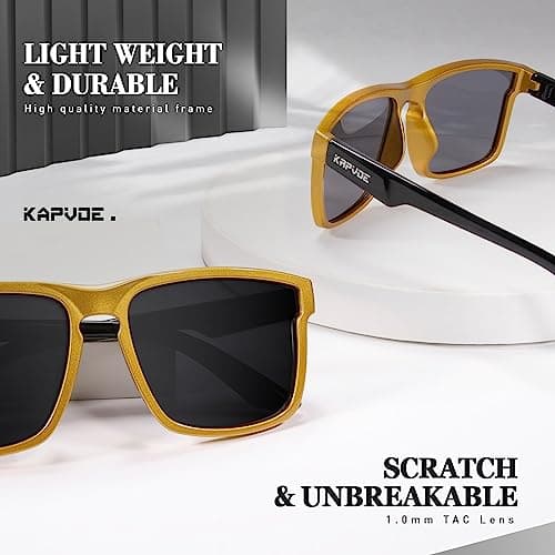 KAPVOE Polarized Sunglasses Men Women UV400 Protection Sport Glasses Driving Fishing Cycling Beach Golf Running - K116 - Thumbnail 4