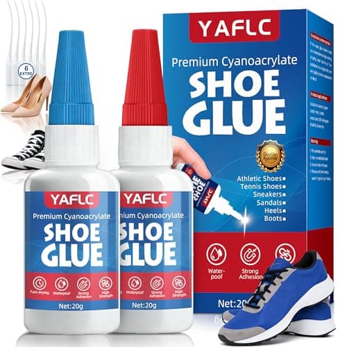 YAFLC Shoe Glue Sole Repair, Super Glue for Shoe Heavy Duty, Boot Repair, Sneakers, Athletic Shoes, Heels, Sandals 40g - Image 1