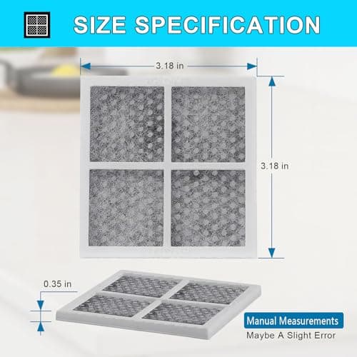 MEIYIDA LT120F Refrigerator Air Filter Replacement 6 Pack for LG Kenmore, Compatible with ADQ73214402 ADQ73214403 ADQ73214404 ADQ73334003 ADQ73334008 - Odor Remover Fresh Air Filter - Thumbnail 3