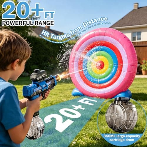 Altoance Electric Water Gun for Kids, Automatic Squirt Gun with LED Light & Sound - Thumbnail 5