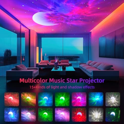 Star Projector Astronaut Galaxy Projector - Bluetooth Speaker, White Noise,Moon Nebula Night Light for Bedroom, 360° Adjustable,Timer and Remote, Star Galaxy Projectors for Kids Adult,Gift Choice - Thumbnail 4