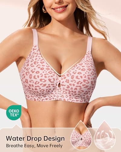 LetsJoli Jelly Bras for Women No Underwire Water Drop Wireless Supportive - Thumbnail 2