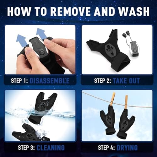 BIIB Fathers Day Mens Gifts for Husband Dad Rechargeable Flashlight Gloves, Birthday Gifts for Men Dad Grandpa, Fathers Day Gift from Daughter Son Wife, Cool Gadgets Camping Fishing Essentials - Thumbnail 5