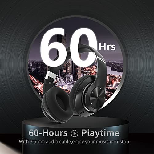 EAORUL Headphones Wireless Bluetooth with Mic, Wireless Headphones Over Ear with Hi-Fi Audio Deep Bass,3.5MM Cable,Soft-Earpads (NO ANC) - Thumbnail 3