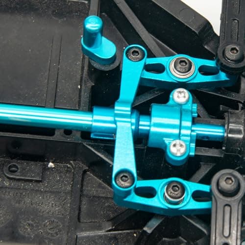 Center Drive Shaft Propeller Shaft & Joint Cup for TT02 RC Car Aluminum Alloy Center Shaft & Cups Set for Tamiya TT02 - High-Performance CNC Machined Upgrade Parts (1 Shaft + 2 Cups) - Thumbnail 4